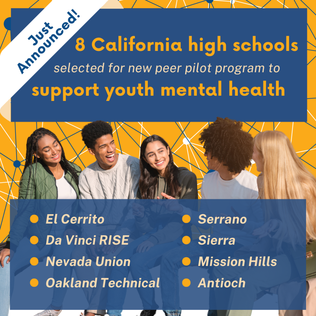 The Children’s Partnership Announces Eight California High Schools Selected for New Pilot Program to Support Youth Mental Health